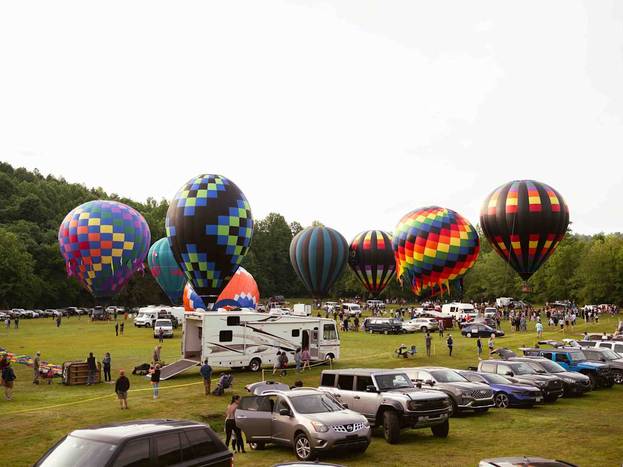 Always fun events going on in nearby Helen, GA. This was the annual Hot Air Balloon race to the Atlantic.