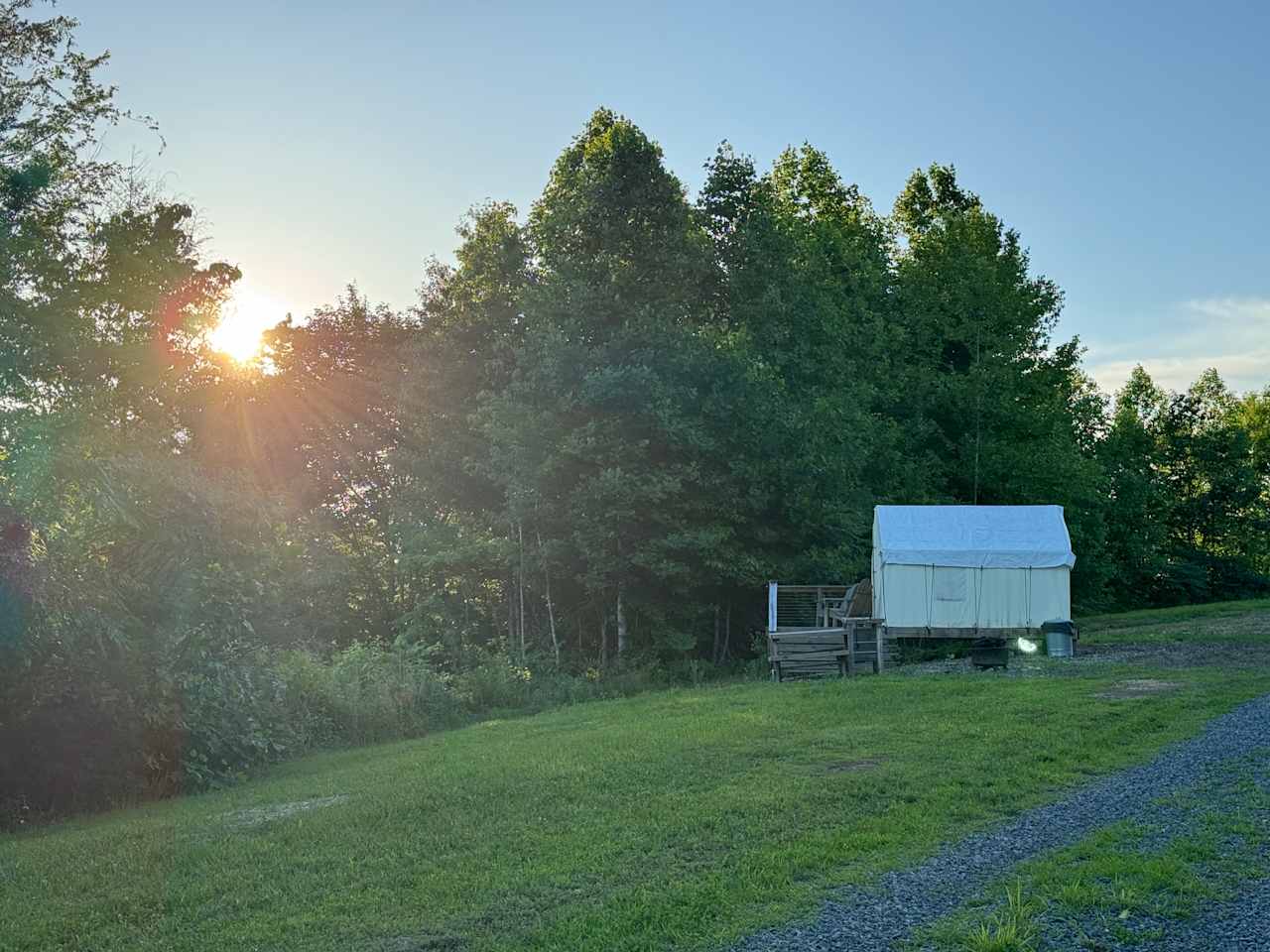 Camping at Defender's Retreat