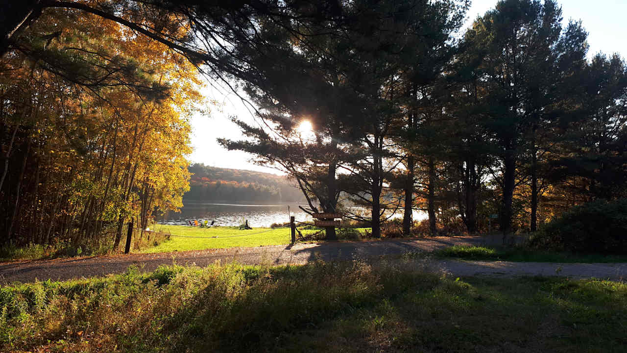 This is the view of Lake Hope from Tent Site 1