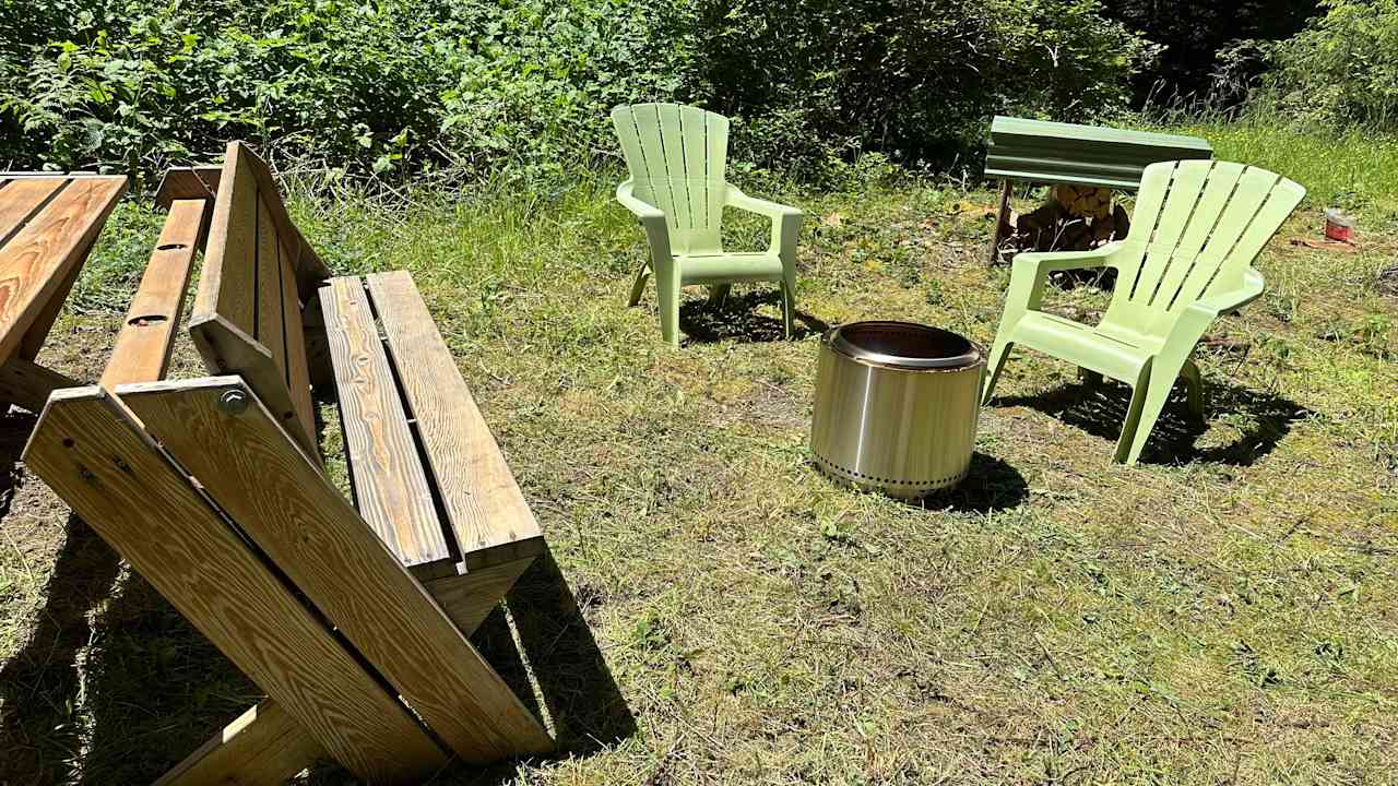 Picnic table top flips and turns into a bench 
