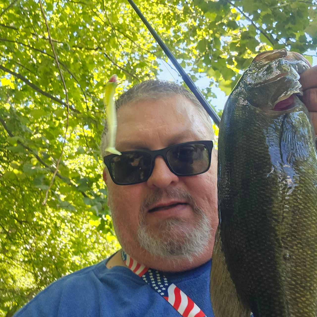 Another nice smallie caught within site of my camper and site