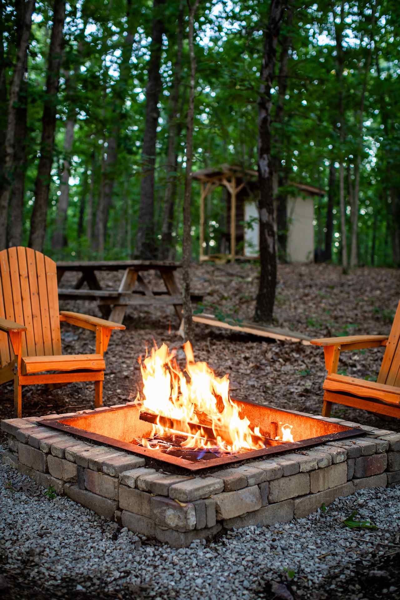 Tiny off grid A frame in the woods