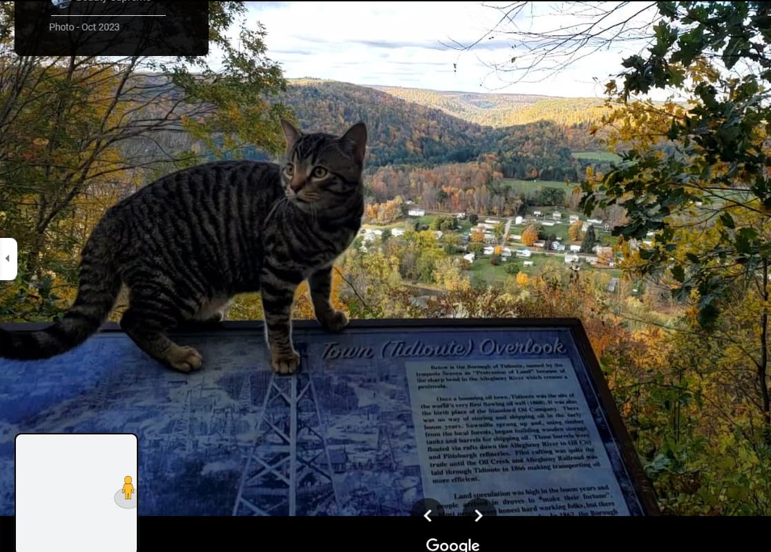 Tidioute Overlook, Rte 337 Rd, Tidioute, PA 16351 (10 Minute Drive from campsite) 