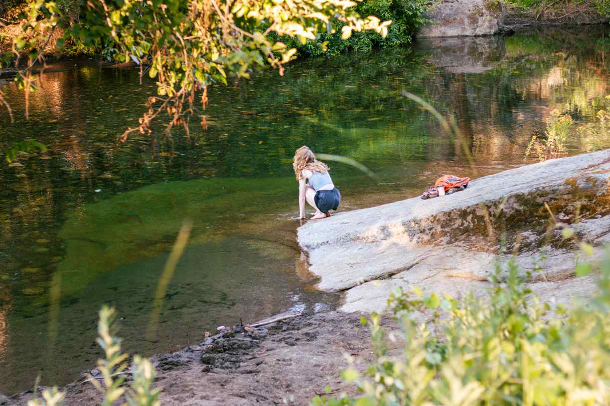 golden hour and a calm river