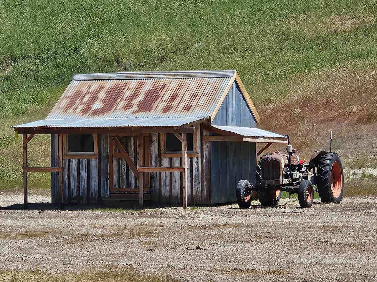 The cabin is not included with this campsite and requires a separate booking. However, it is situated adjacent to your site. Below is a photo to give you an idea of the surrounding area.