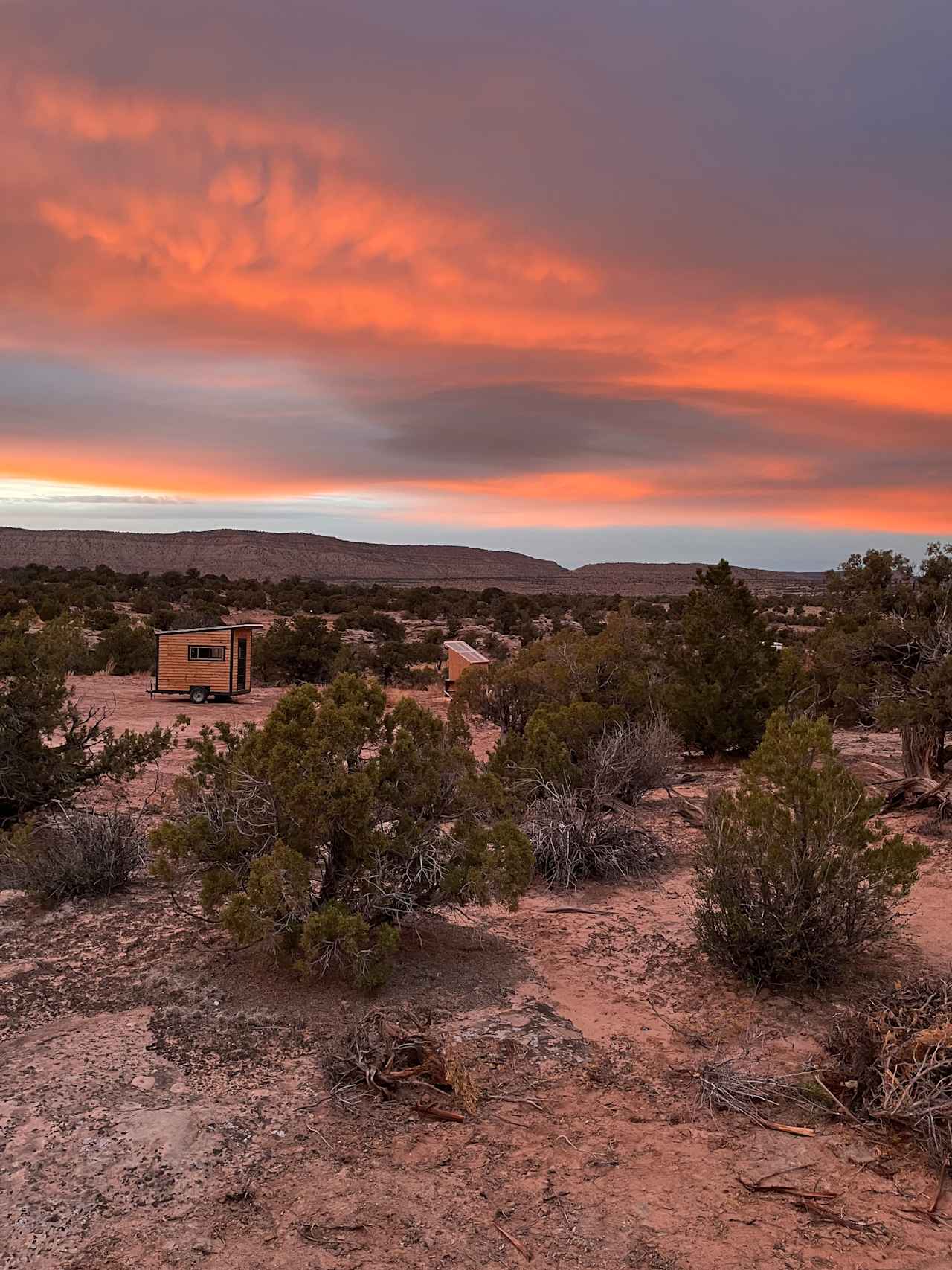 View of Mesa's from Camp Cactus