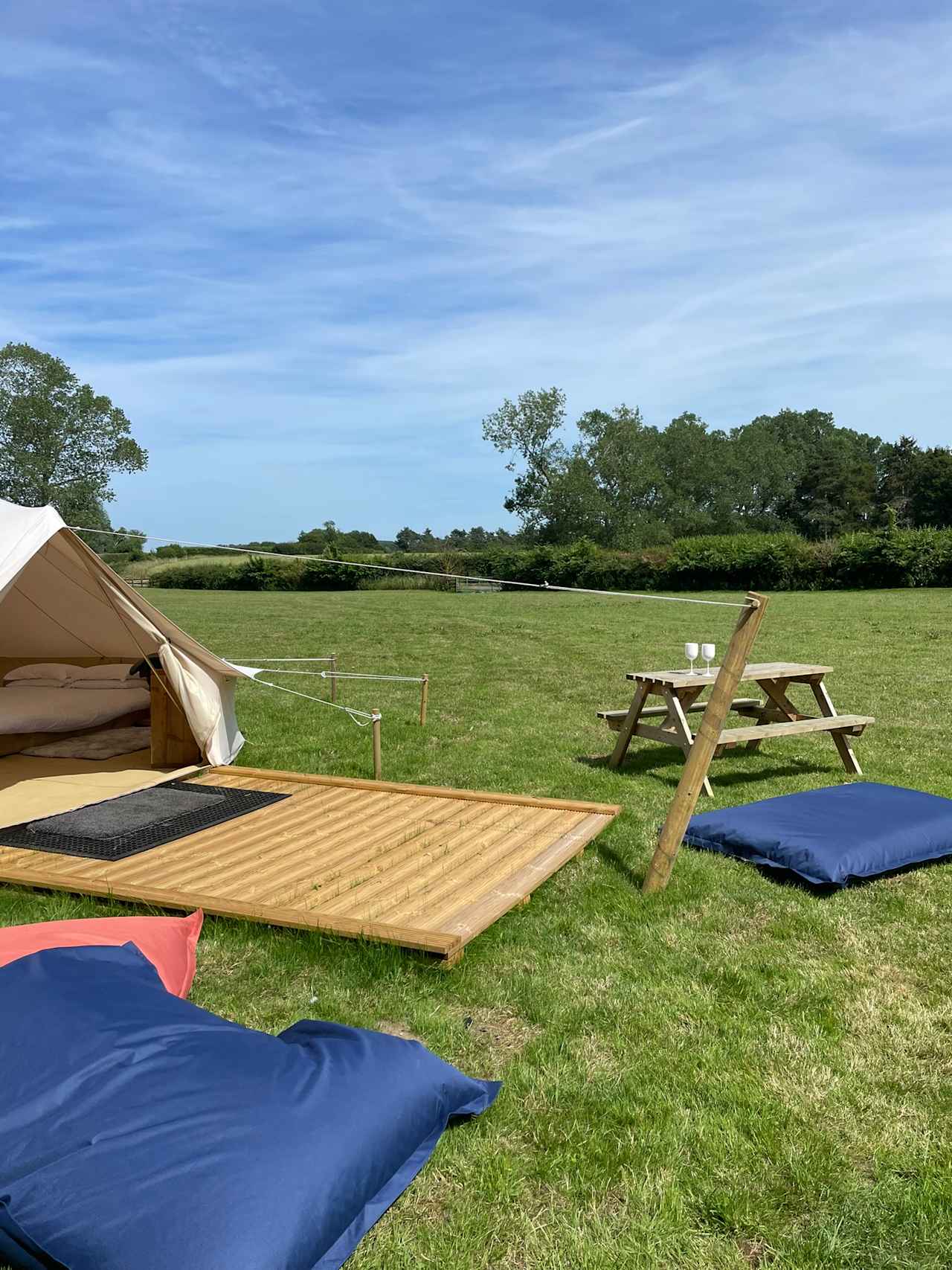 Bell Tent with Fire Pit, Games Room