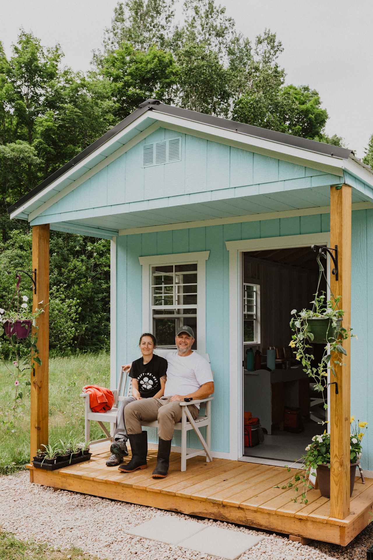 Meet your hosts: John and Marie! Ask them about their wildflower business and the stories about their property. They have lots!