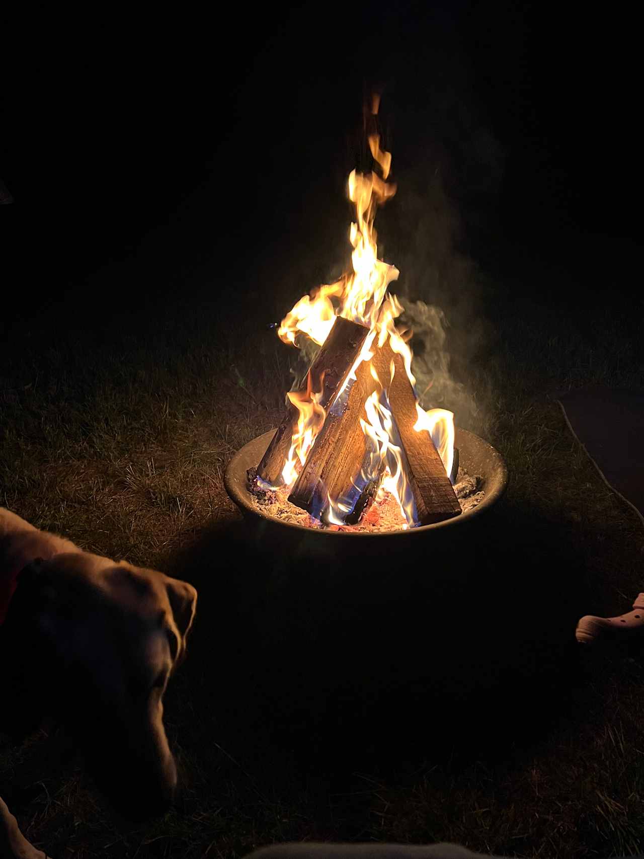 Fire pit at every spot!