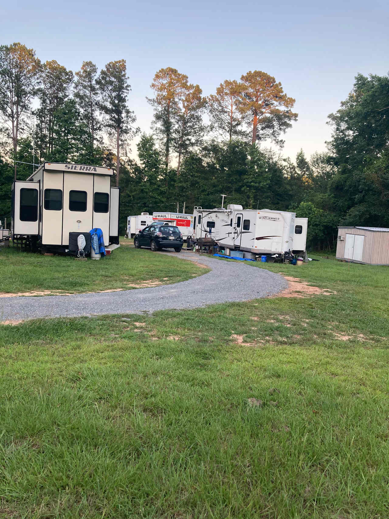 RV  park and tent camps