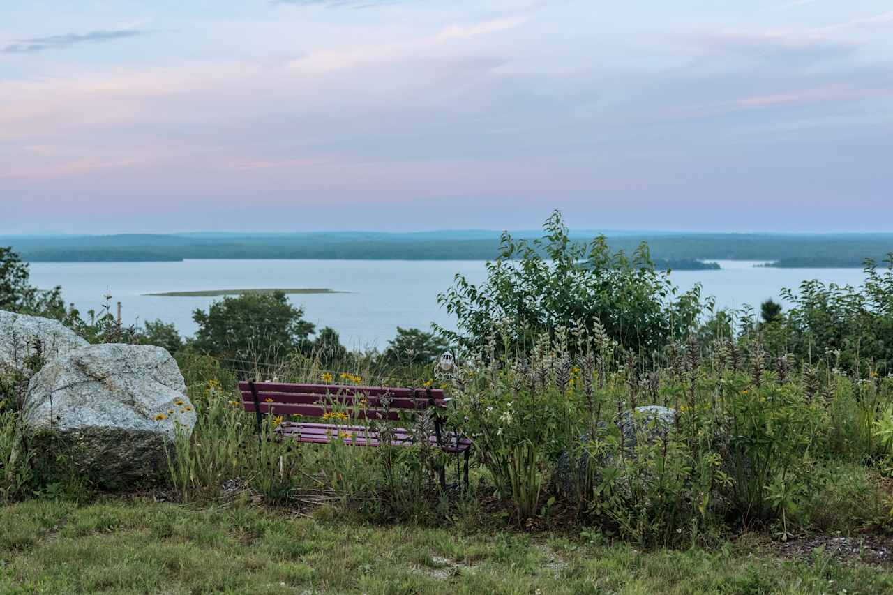 Enjoy the view from the benches. 