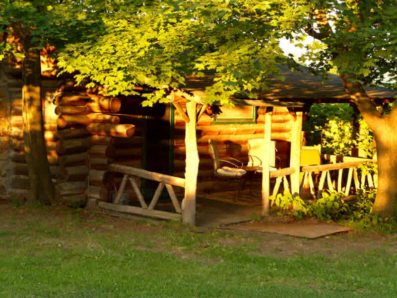 Rustic Log Cabins on Seneca Lake