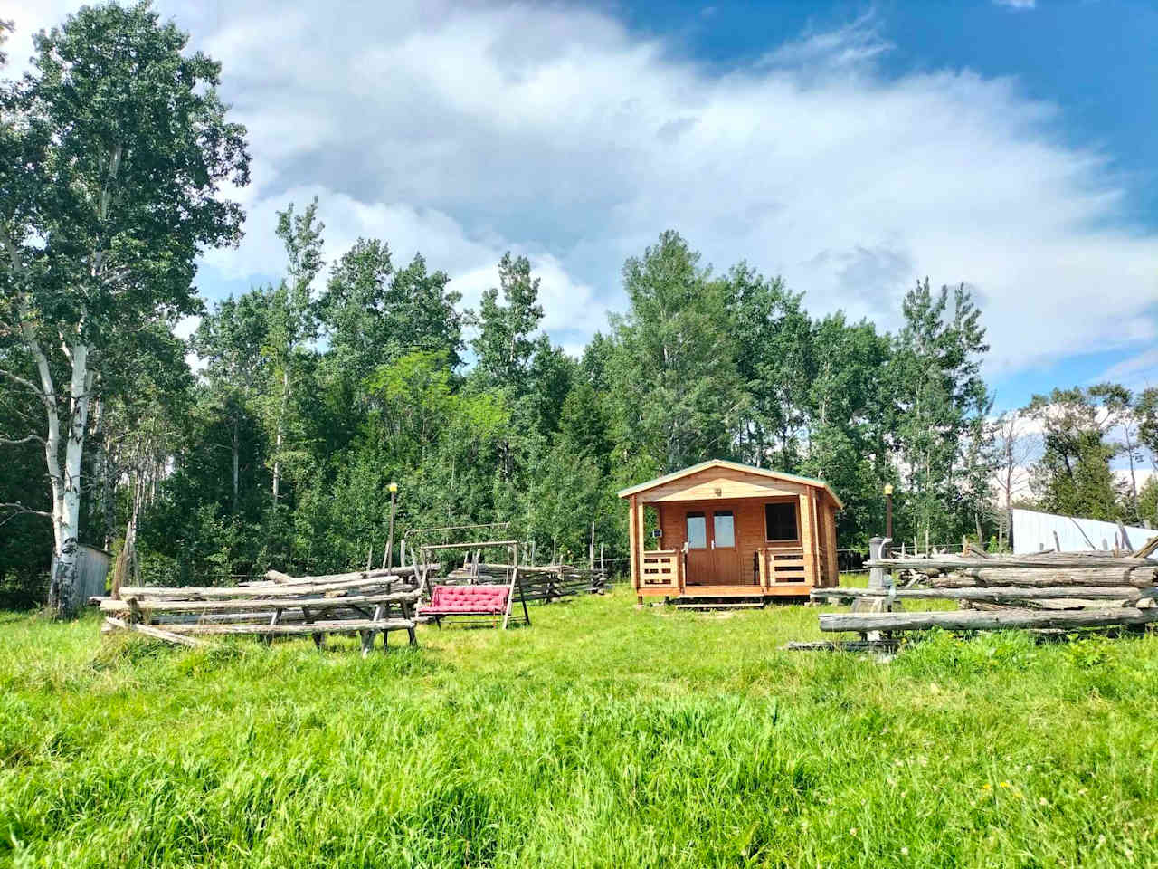 Horse pasture bunkie