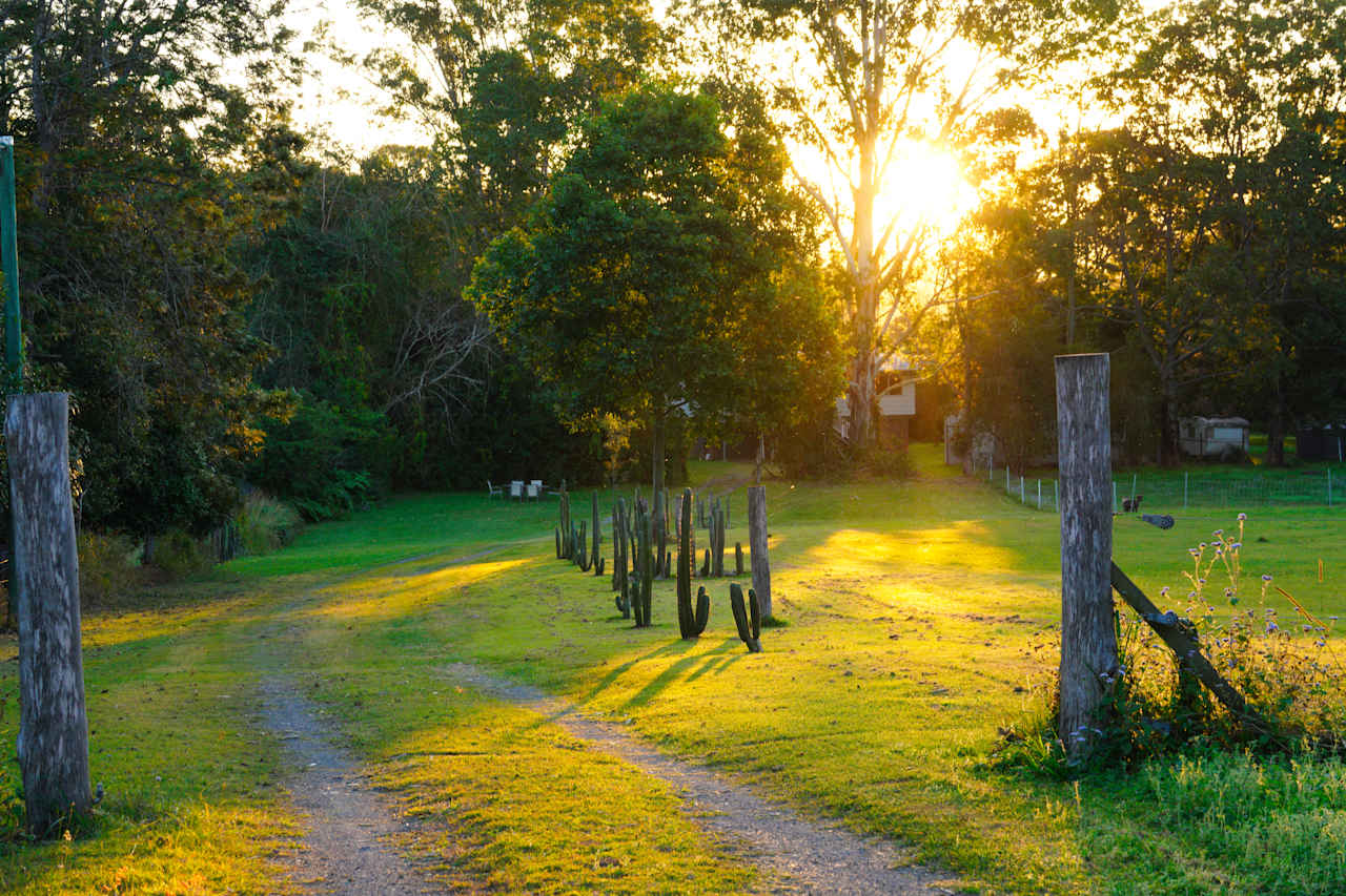 The entrance to the property