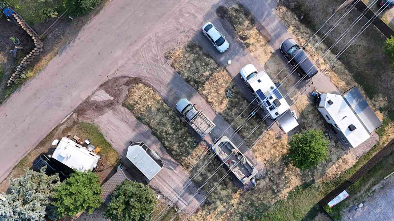 Hungry Horse RV pad near Glacier NP