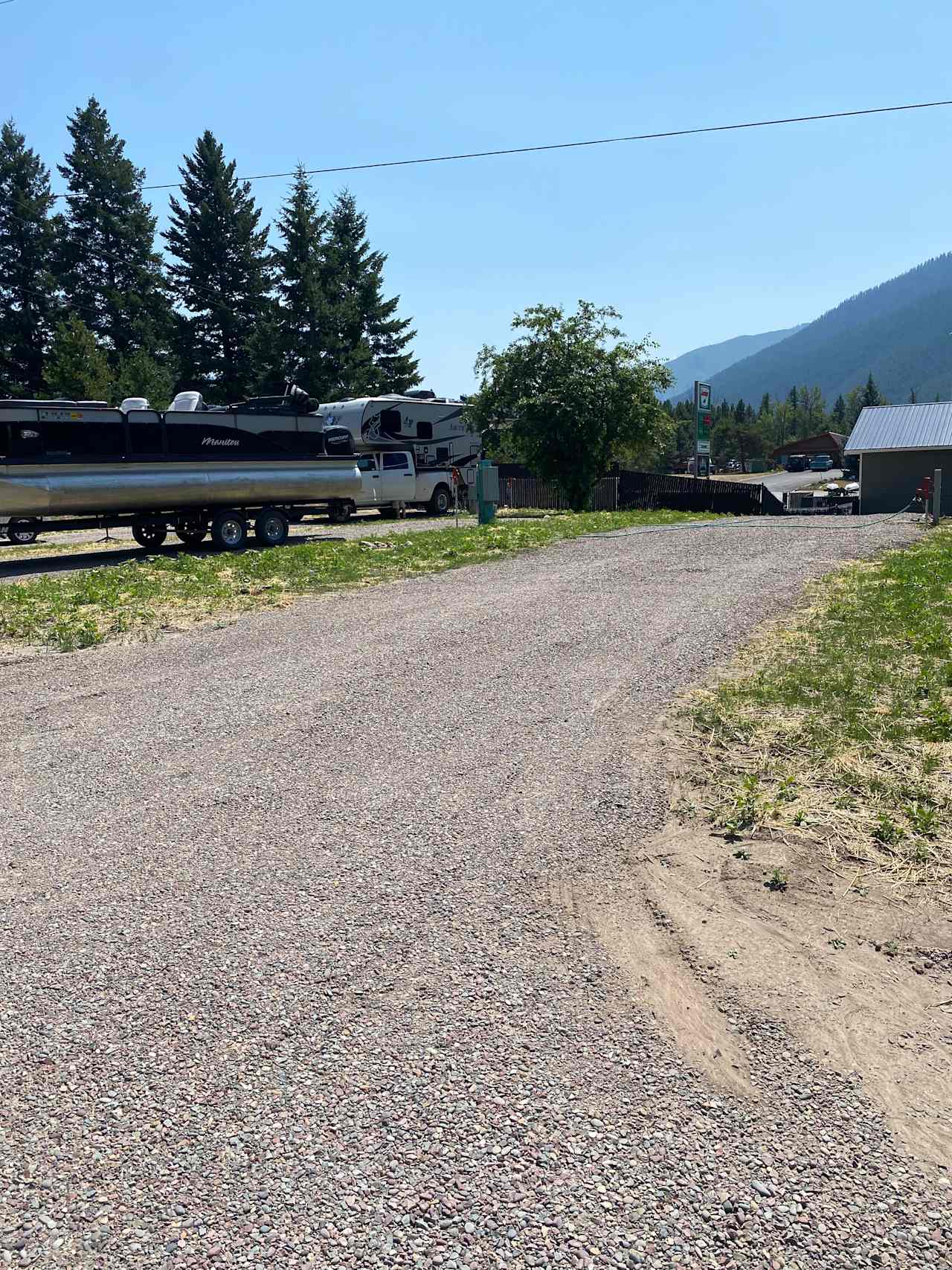 Hungry Horse RV pad near Glacier NP