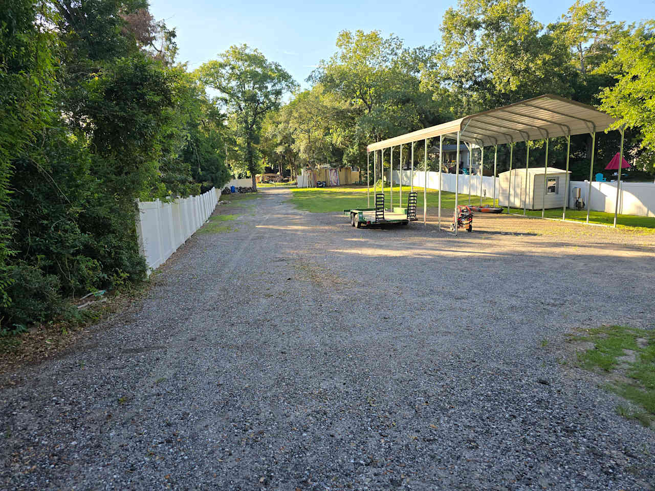 Quiet bay access camping