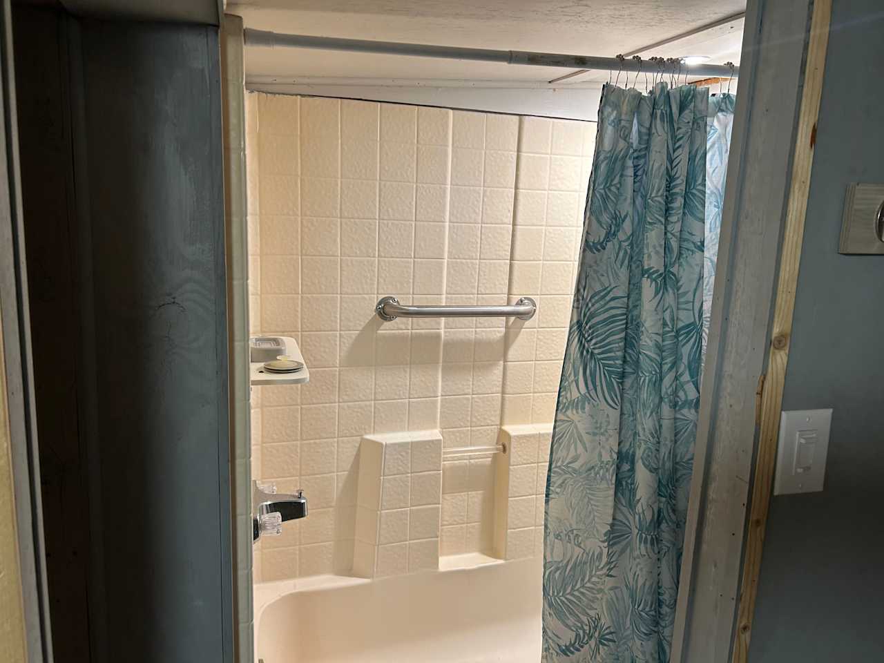 Shower in bathroom 