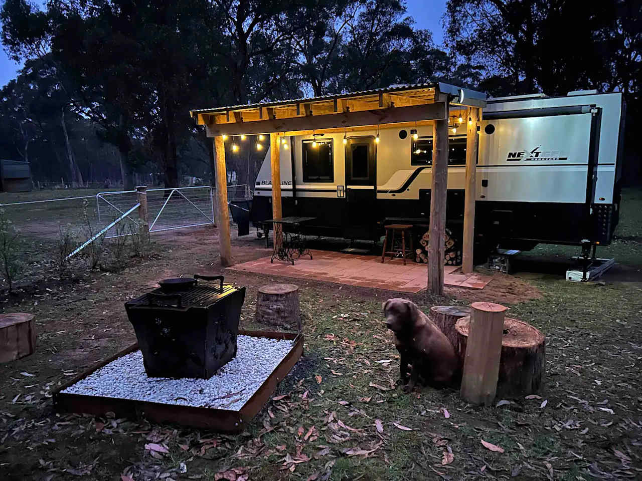 Off Grid Eco Van in a Bush Setting