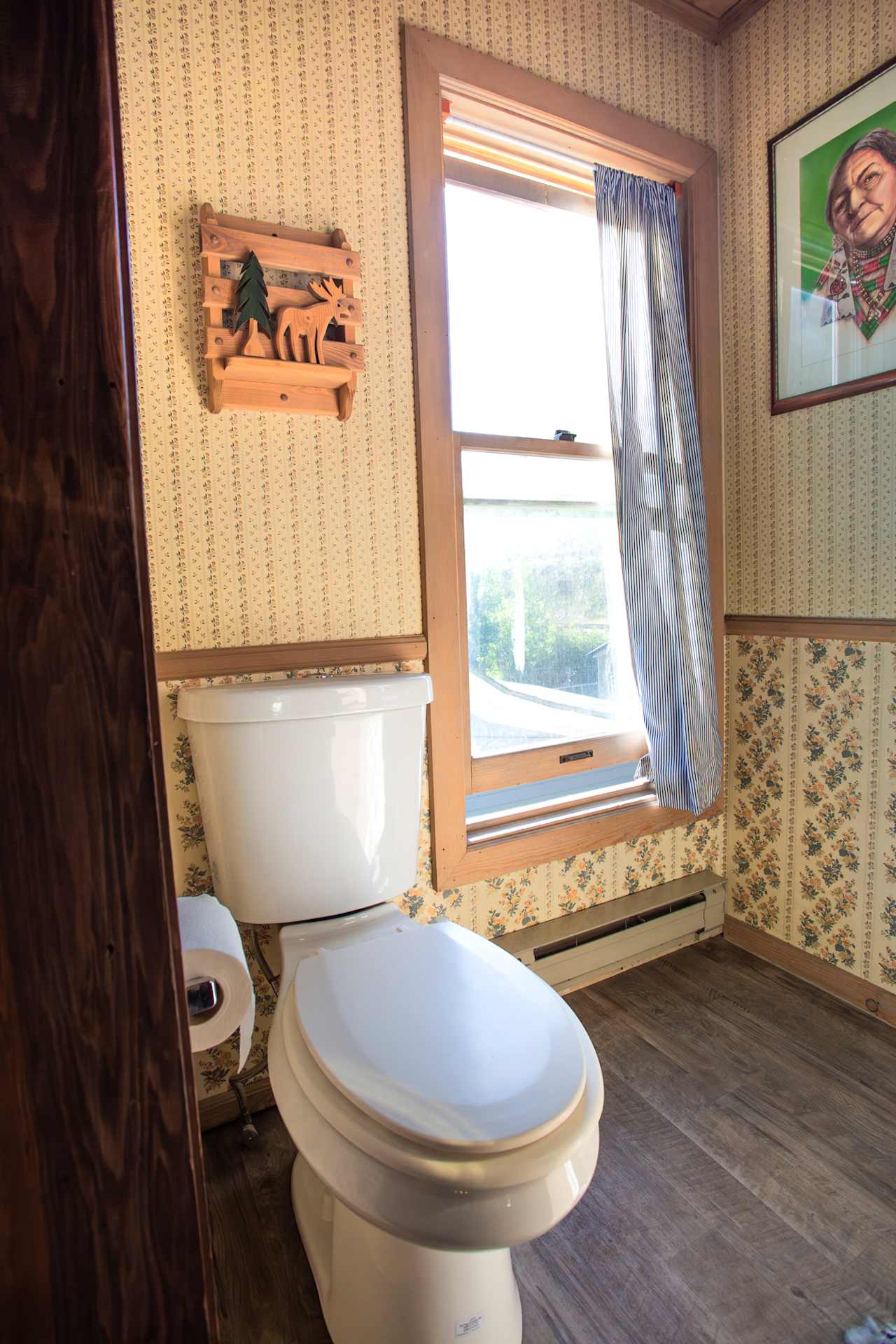 Bathroom with shower and toilet/sink upstairs