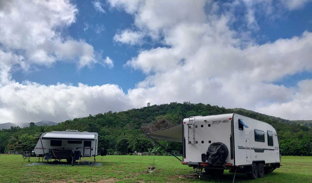 Scenic hills surrounds Helenvale Farm/Van Stay.