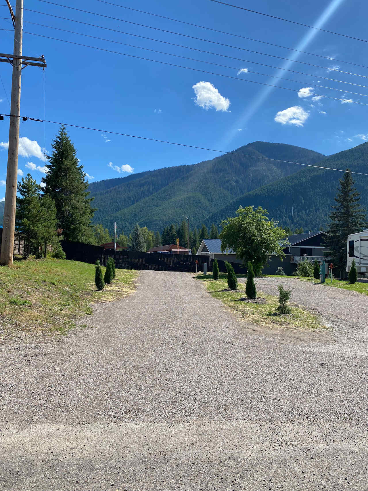 Hungry Horse RV pad near Glacier NP