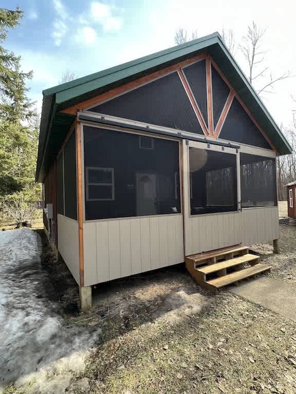 Upper Red Rustic Cabin