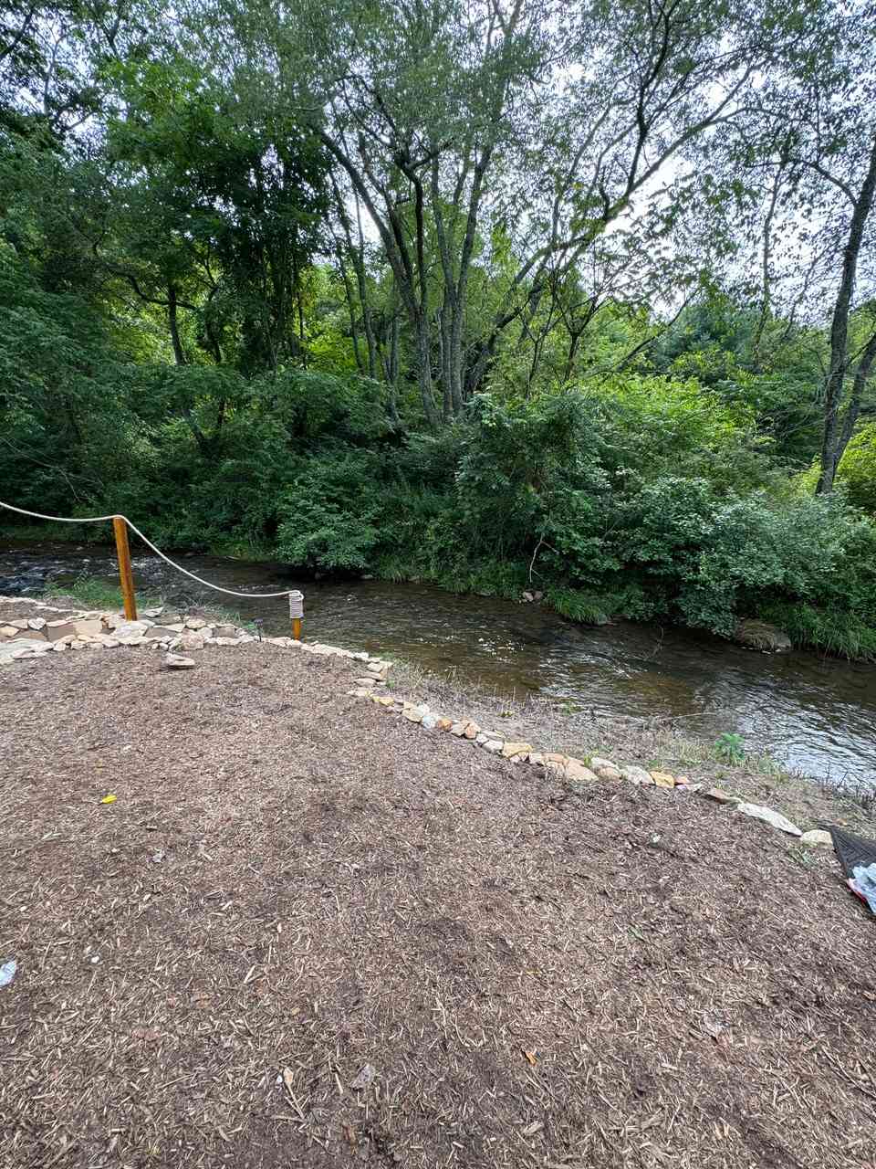 Firefly  tent on the creek bank