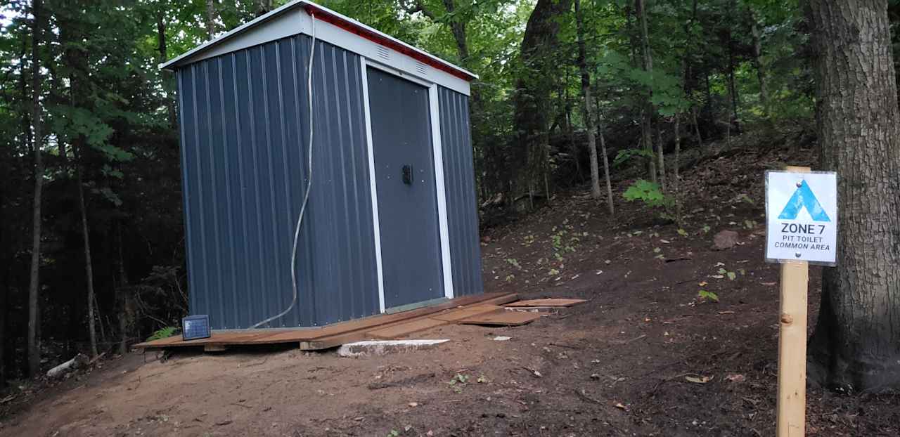 Zone 7 - Pit Toilet at back of camp