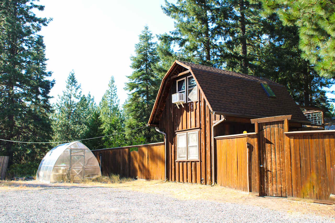 The buddah barn at golden hour