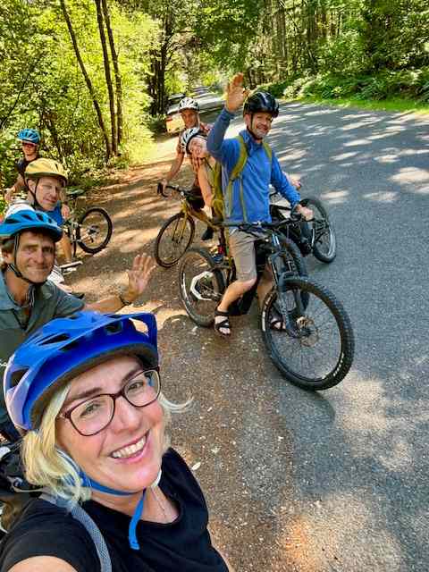 Sherry doesn't normally bike but with an electric hybrid bike, she's all in!