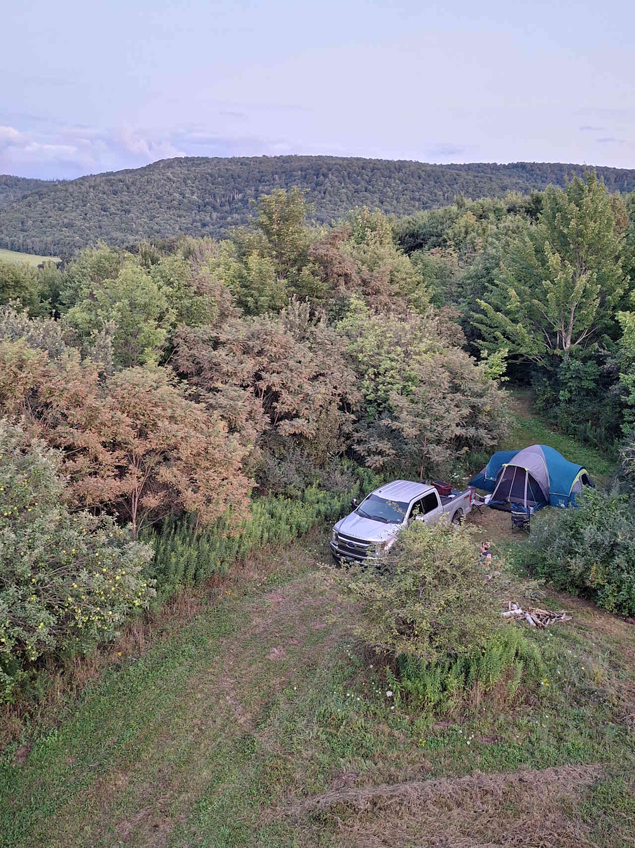 This picture is taken from the Lookout tower of the Look out tower site.  It is 150 feet from the home out of view.  Lookout tower is open for all sites to use.