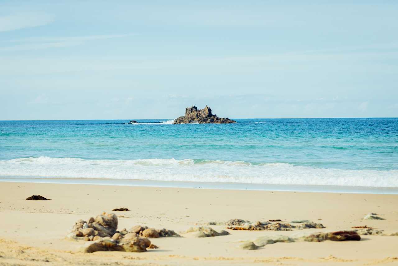 fantastic little beach right next to the property