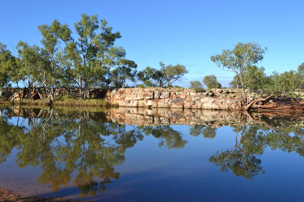 Waterhole in front of camp site