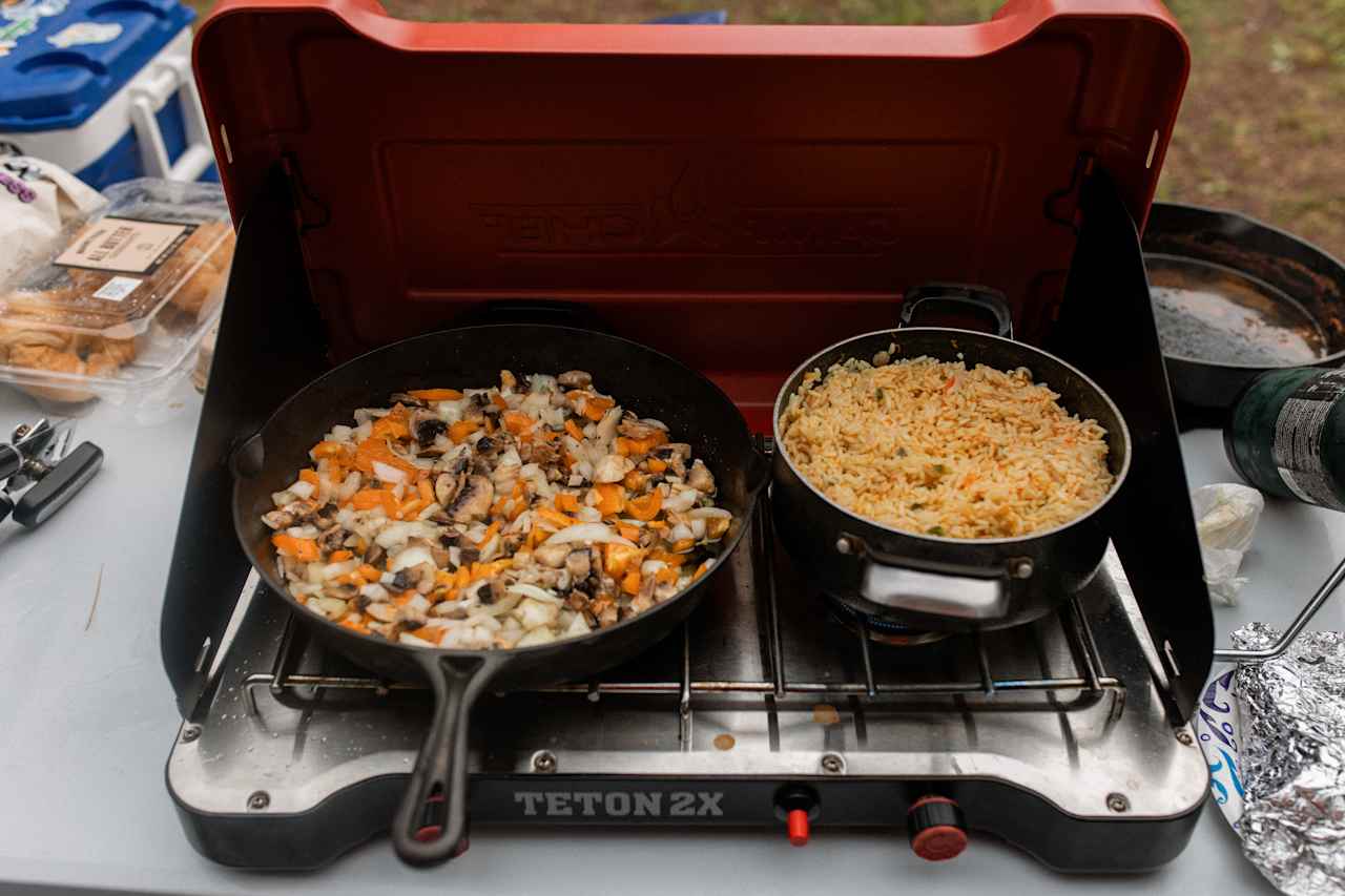 Thankful for such a great table space to cook food!