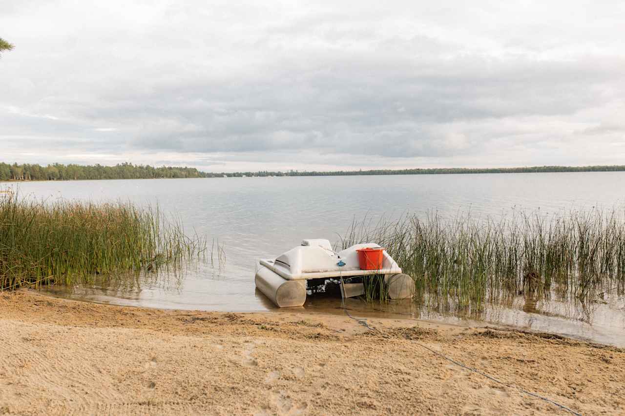 Tammy has a cleaned up beach, which is a great spot to swim or launch a kayak.