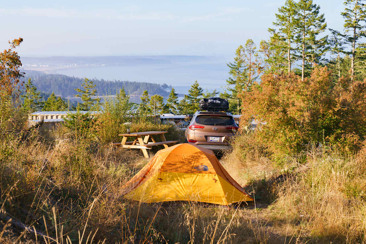 The upper campsite has such a wonderful view!