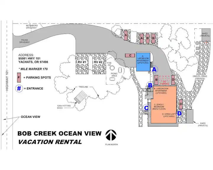 Bob Creek Ocean  View RV site