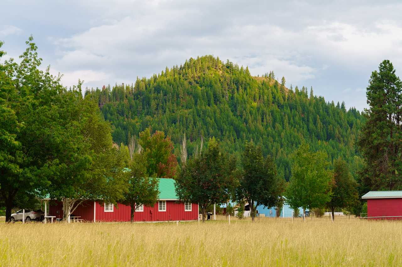 Farm life with mountains!