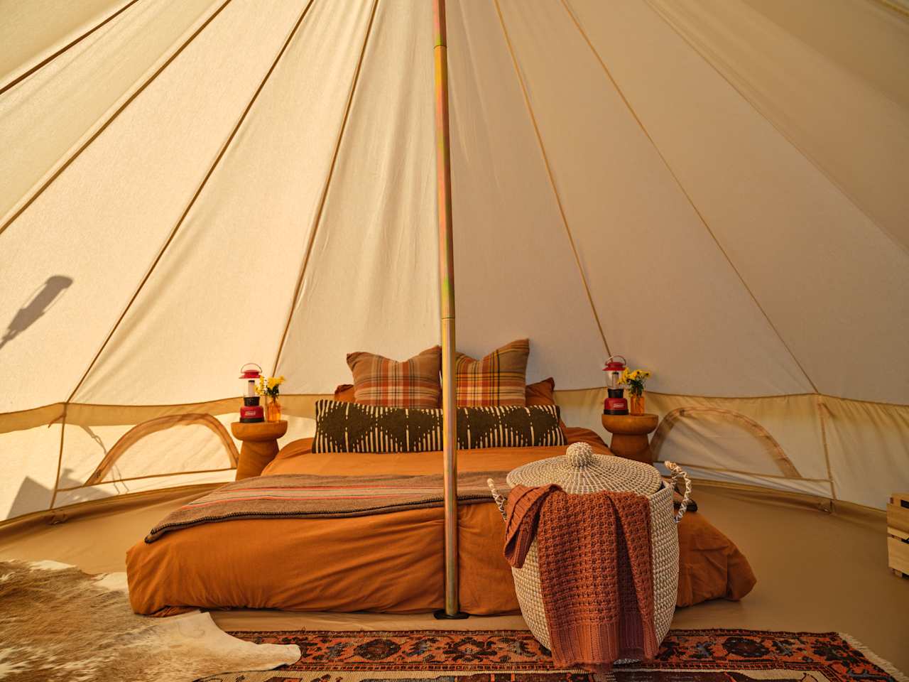 The Bell Tent At Honey & Stem Farm