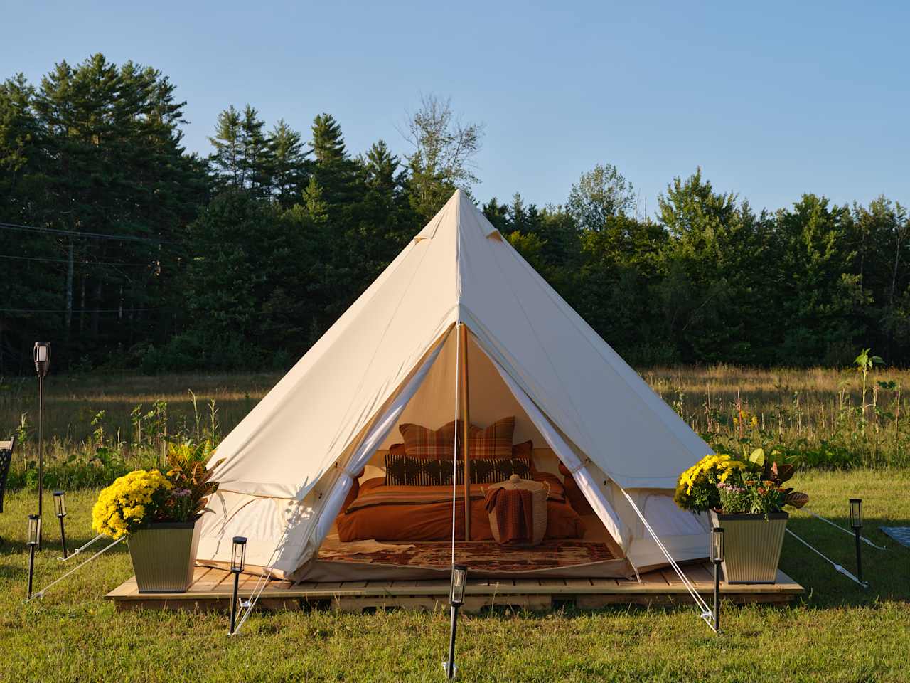 The Bell Tent At Honey & Stem Farm