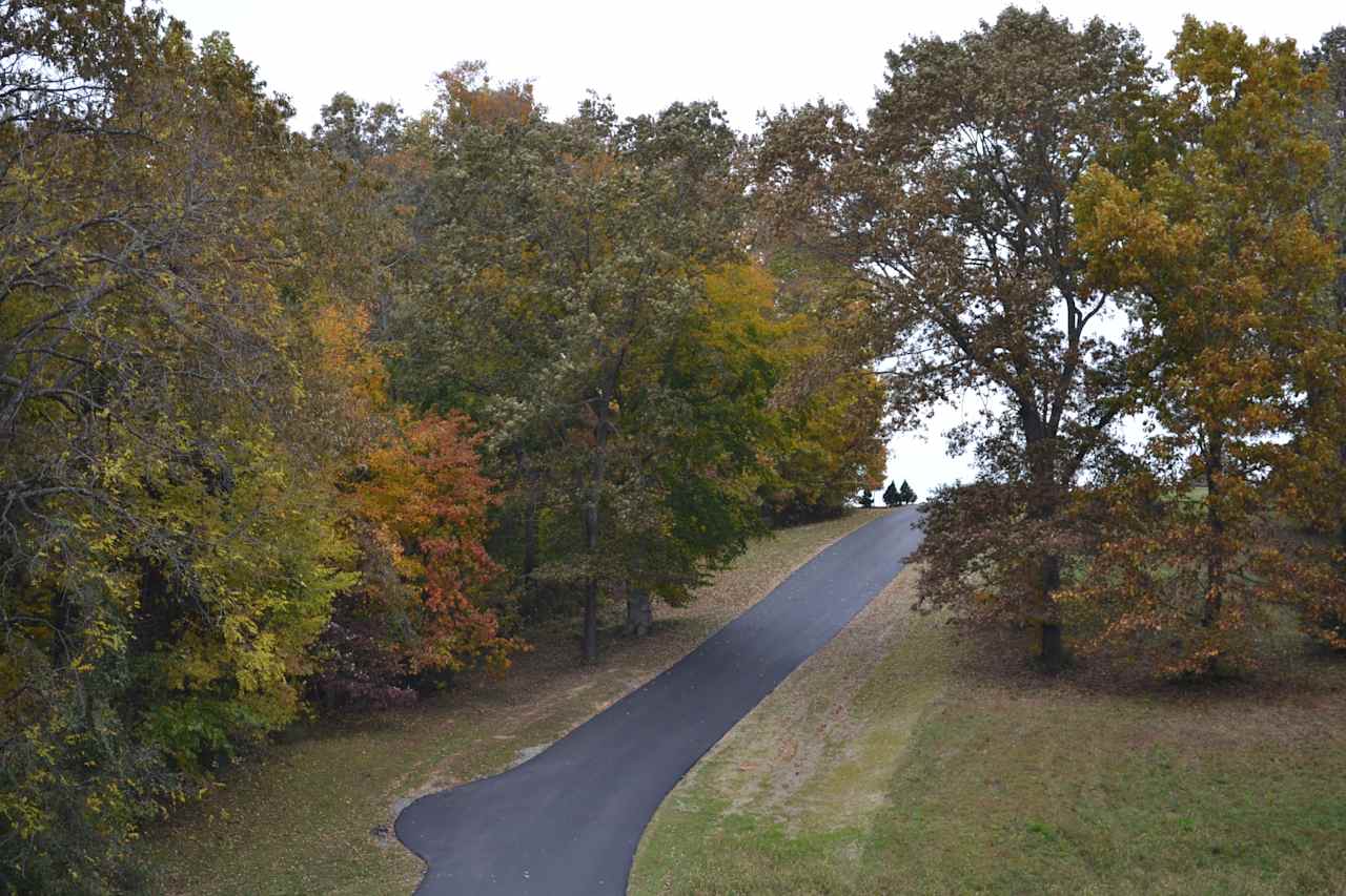 Dumont Hill entrance drive.