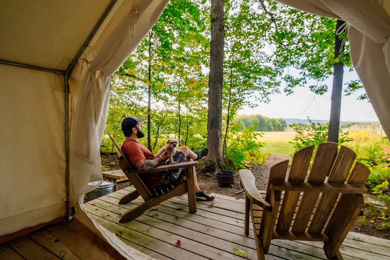 Relax on the deck.