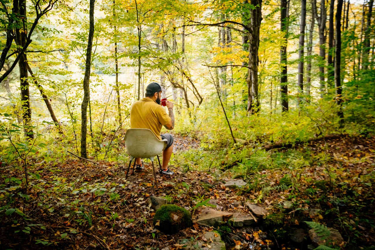 After a hike enjoy fresh spring water.