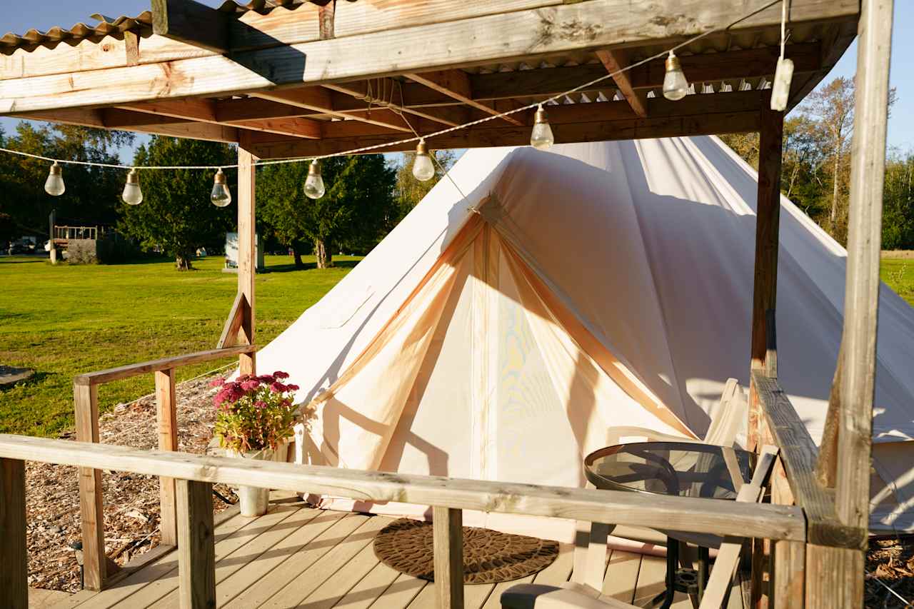 The Happy Frog Yurt.