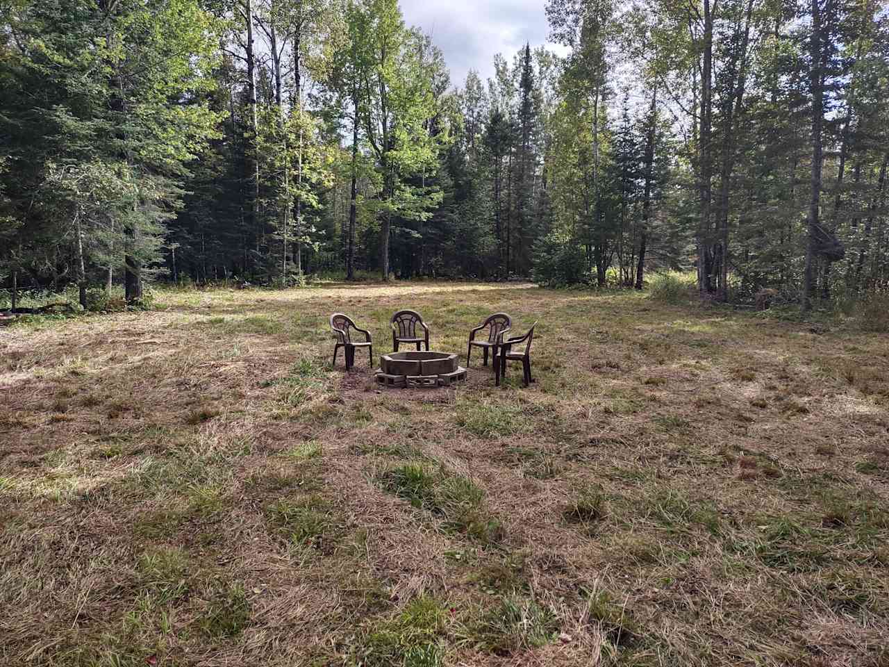 View from North trail looking South into campsite toward entrance