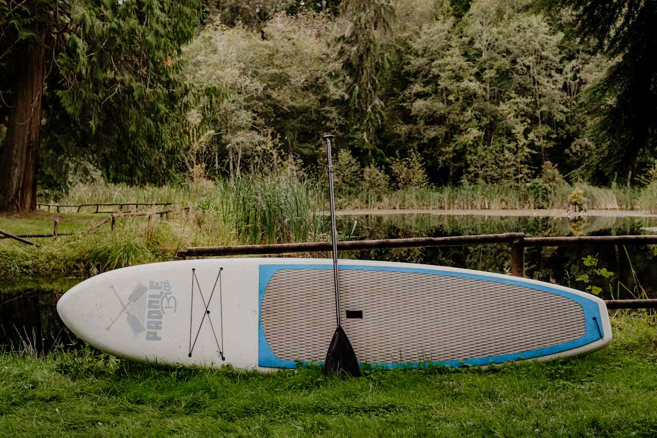 When it's nice out, hop on the paddle board 