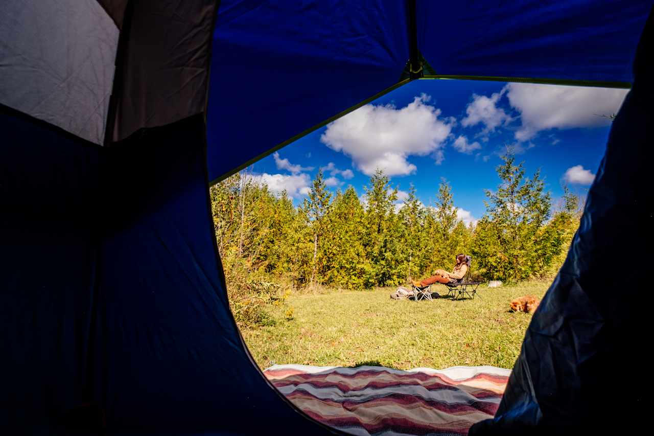 View from the tent.