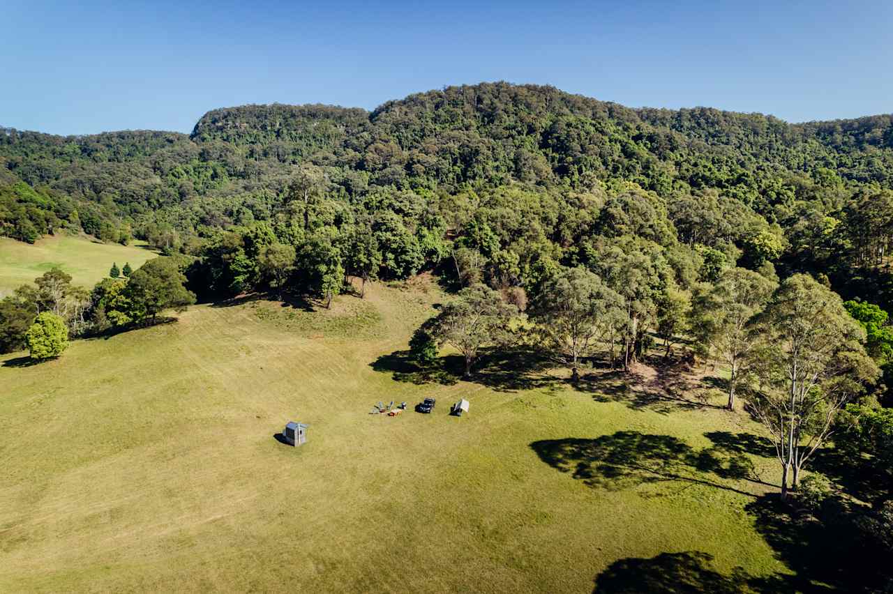 birds eye view of the site