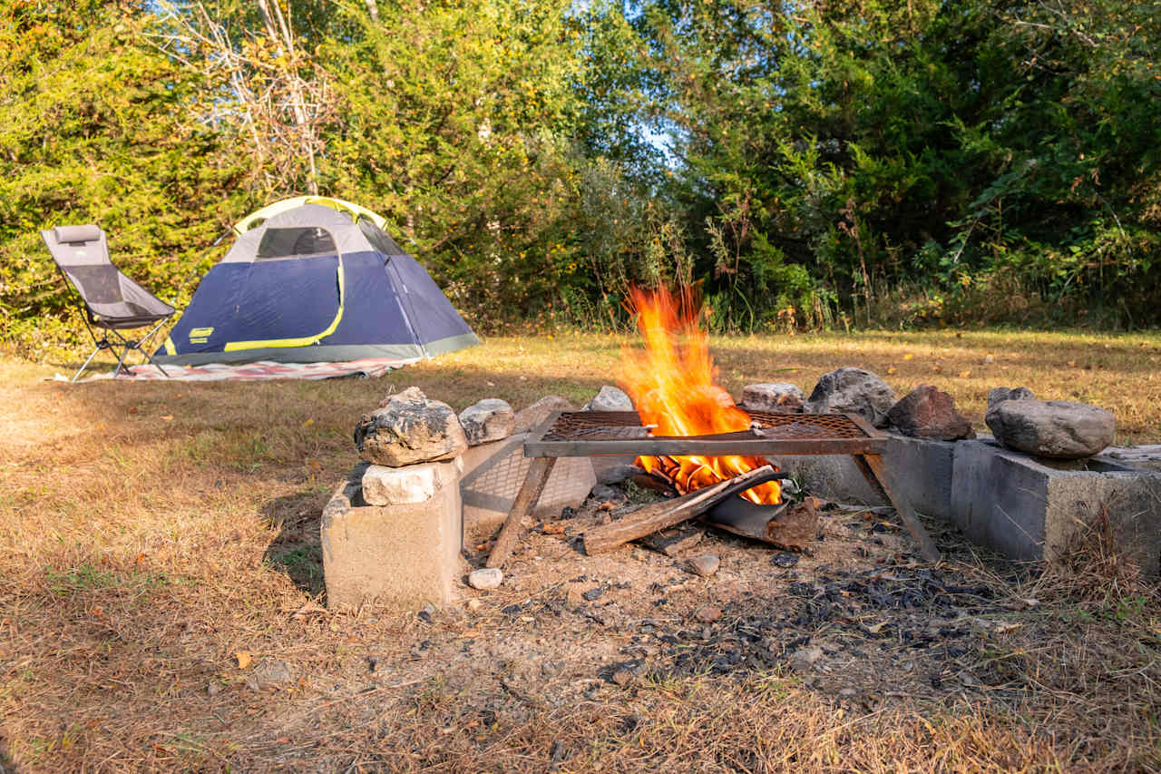 Big fire pit.